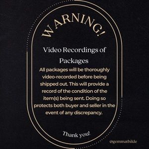 Video Recording Disclaimer